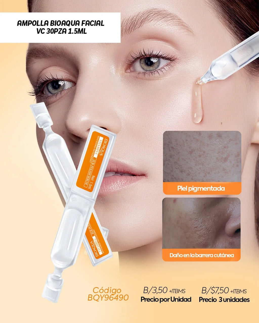 BIOAQUA - Ampolla Facial Vitamina C  (30 x 1.5 ml)
